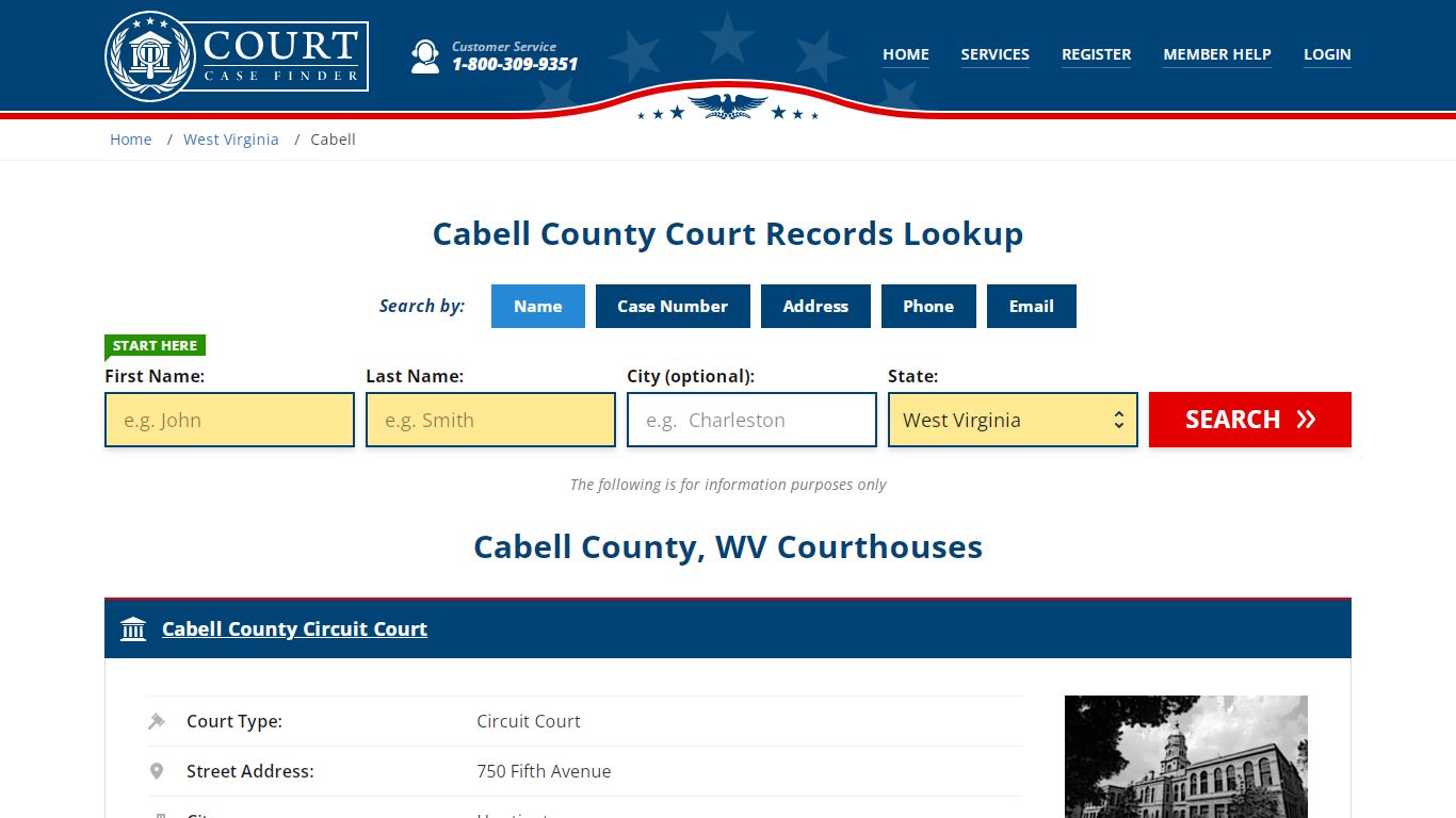 Cabell County Court Records | WV Case Lookup