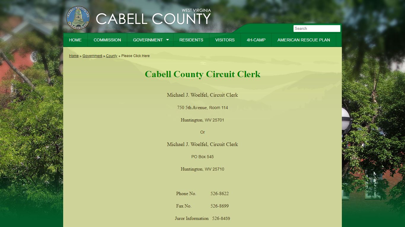 Cabell County Circuit ClerkMichael J - Cabell County, West Virginia